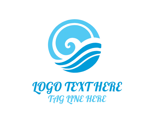 Modern Wave Crest Logo