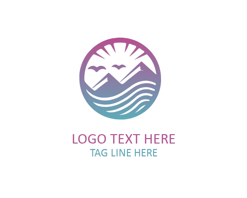 Modern Waves Logo for Ocean and Marine Branding