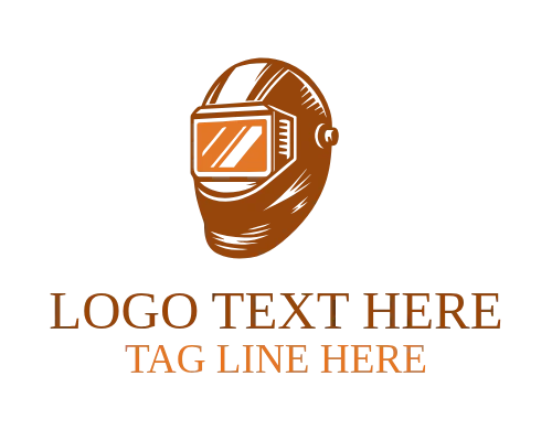 Modern Welding Helmet Logo