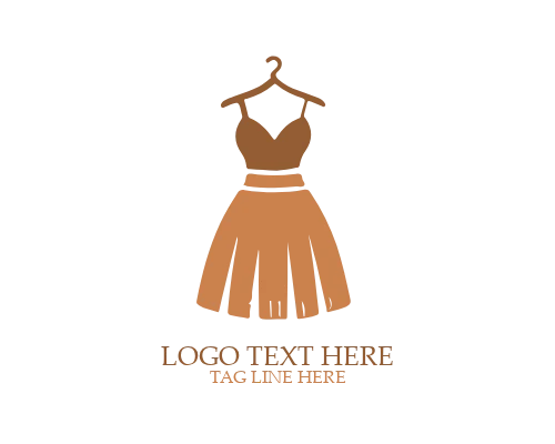 Modern Women Dress Logo