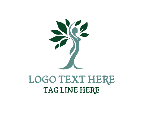 Modern Women Tree Logo