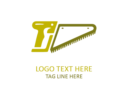 Modern Wood Saw Logo for Contemporary Carpenter and Builder Brands