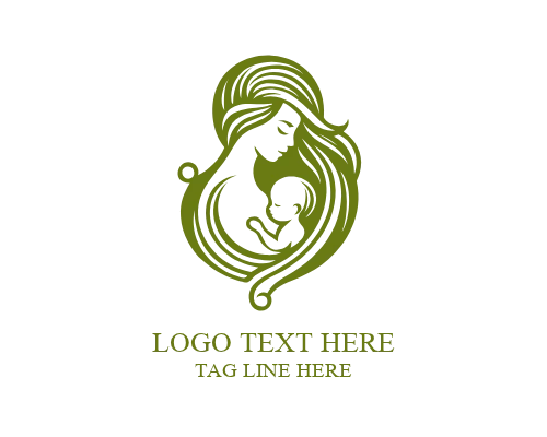 Mom and Baby Logo