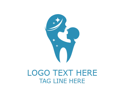 Mom Smile Paediatric Dentistry Logo for Children Dental Care