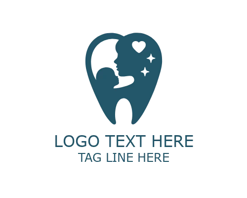 Mom Tooth Paediatric Dentistry Logo for Kids Friendly Dental Clinics