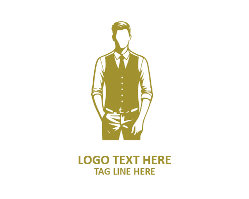 Mono Icon Man Dress Logo