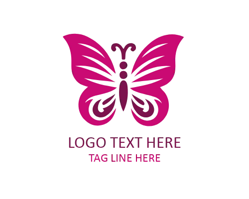  Monogram Butterfly Key Logo