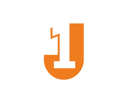 Monogram Letter J and Number 1 Logo