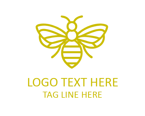 Monoline Bee Circle