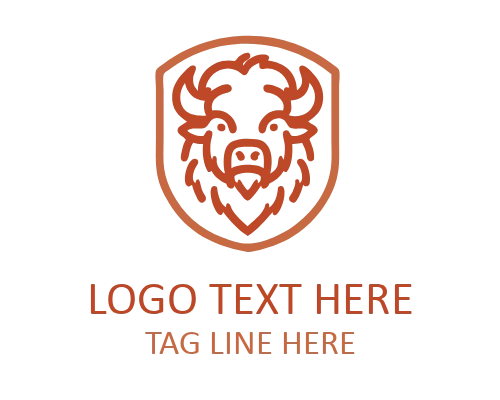 Monoline Buffalo Head Logo