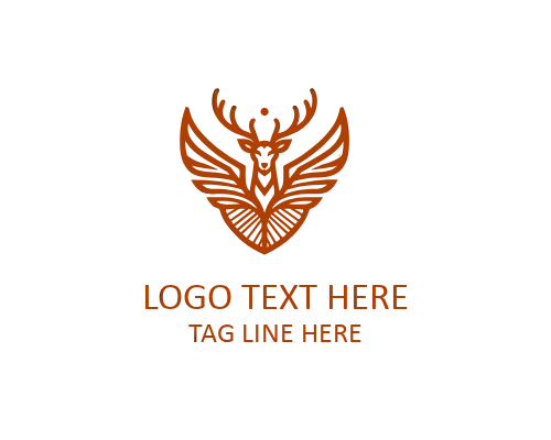 Monoline Deer Logo for Education,