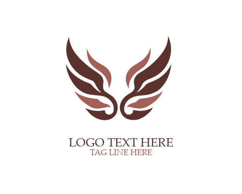 Monoline Fantasy Wings Logo