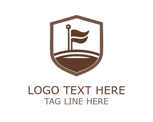 Monoline Golf Club Logo for Minimal Sports Branding
