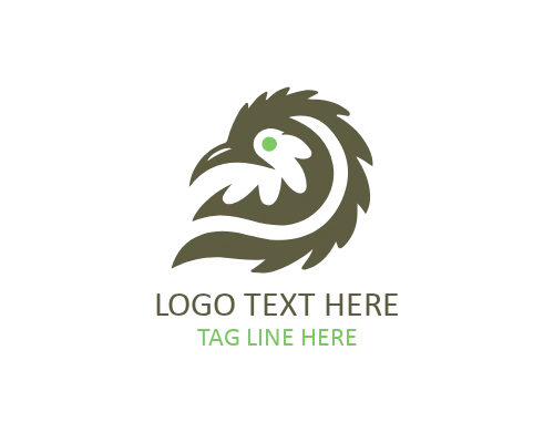 Monoline Kiwi Bird Logo