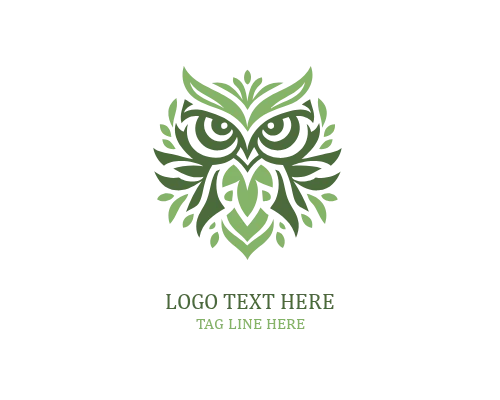 Monoline Modern Owl Logo