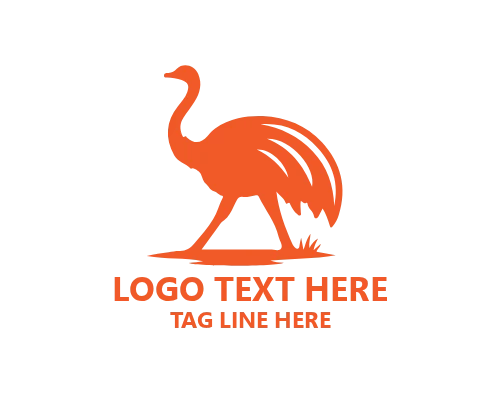 Monoline Ostrich Logo