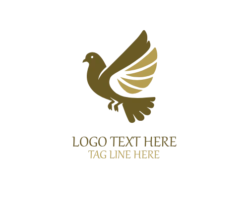  Monoline Pigeon Logo for Elegant Modern Brands