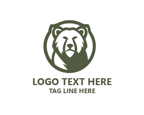 Monoline Polar Bear Logo for Minimalist and Elegant Branding