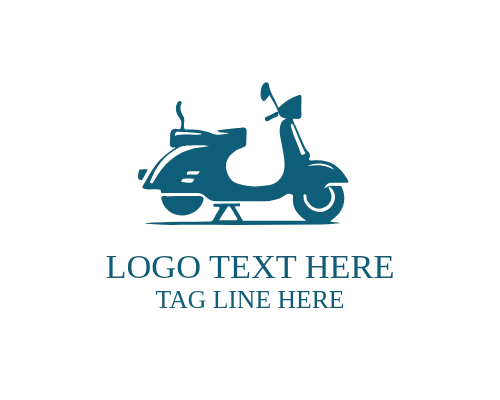 Monoline Scooter Logo Design