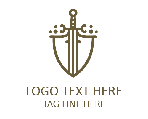 Monoline Sword Hilt Logo