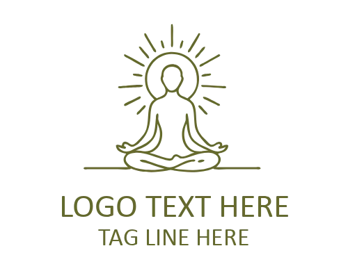 Monoline Yoga Circle Flat Logo