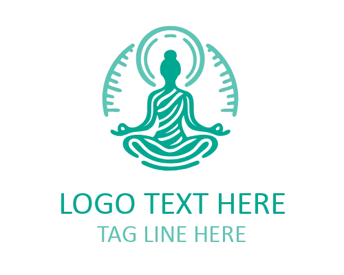 Monoline Yoga Crystal Flat Logo