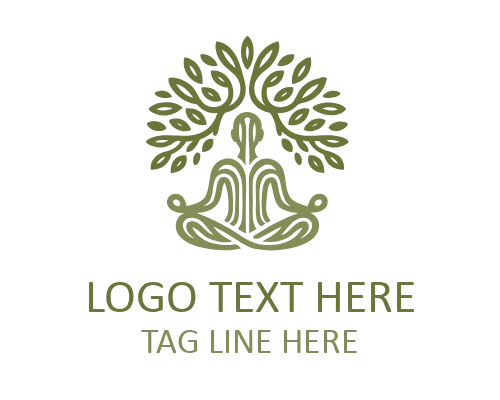 Monoline Yoga Spiral Flat Logo