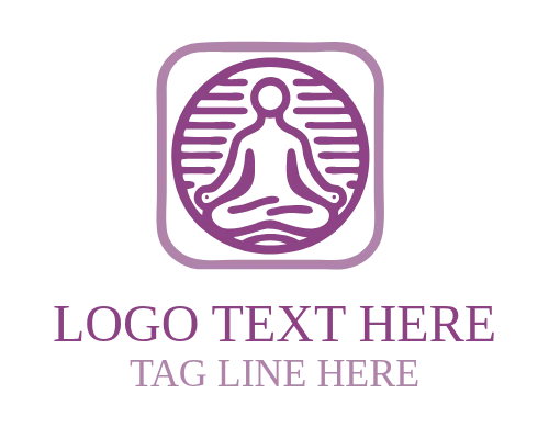  Monoline Yoga Sun Flat Logo