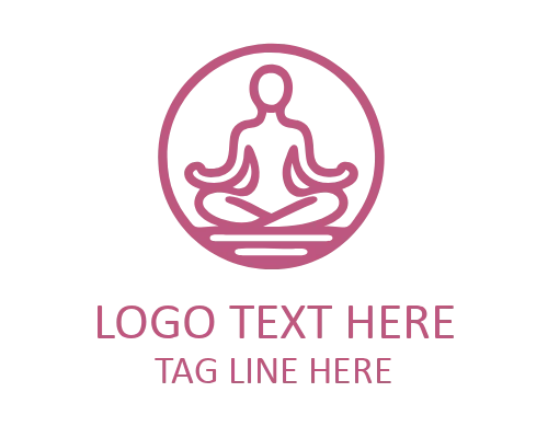 Monoline Yoga Tree Flat Logo