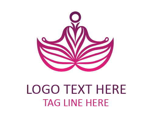 Monoline Yoga Water Flat Logo