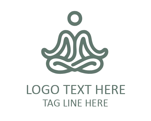 Monoline Yoga Wave Flat Logo