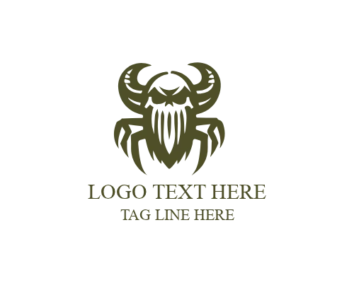 Monster Crest Logo for Strong Gaming and Mascot Branding