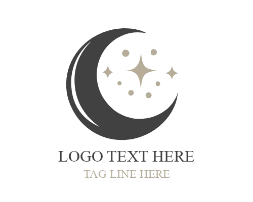 Moon and Cloud Logo for Calm Brands