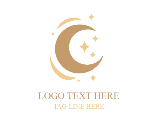 Moon and Star Logo for Dream and Night Brands
