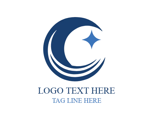 Moon Constellation Symbol Logo for Astrology Brands