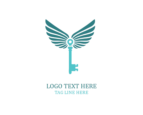 Moon Gate Wings Key Logo