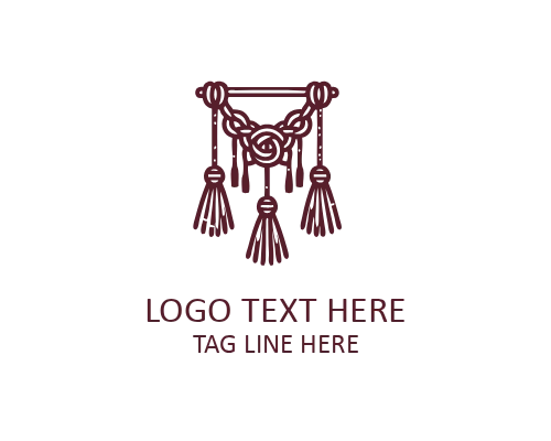 Moon Hanging Macramé Logo