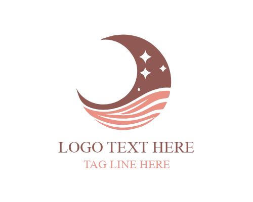  Moon Orbit Symbol Logo for Modern and Tech Brands