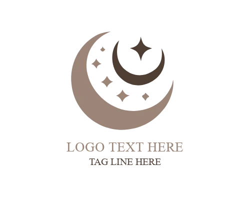 Moon Path Symbol Logo for Spiritual Brands