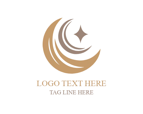 Moon Reflection Logo for Calm and Luxury Brands