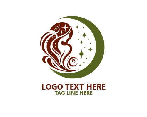 Moon Woman Alignment Logo
