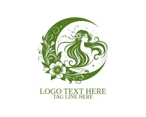 Moon Woman Cosmic Path Logo