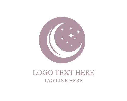 Moonlight Wave Night Logo for Wellness and Spa Brands
