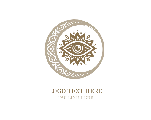 Moonline Minimal Boho Eye Logo