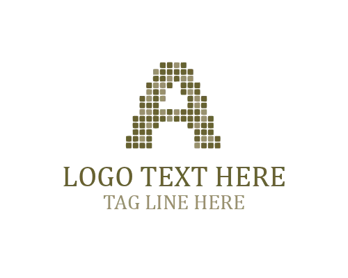  Mosaic Letter A Logo