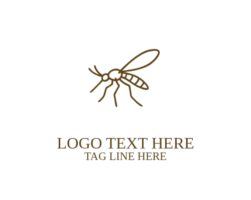 Mosquito Extermination Badge Logo