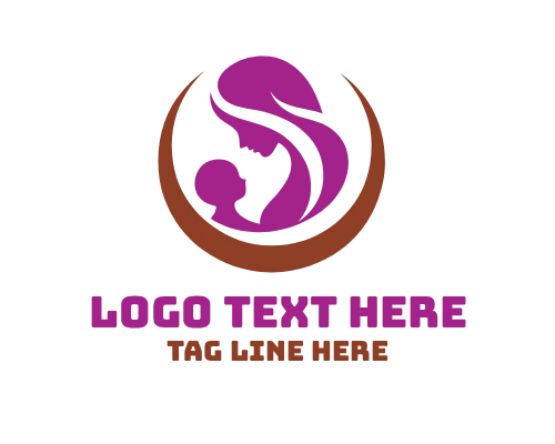 Mother Baby Heartbeat Logo