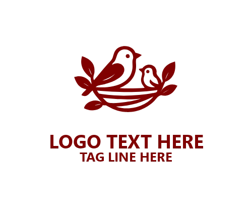 Mother Bird Nest Logo