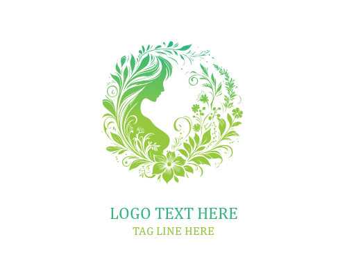 Mother Earth Woman Tree Logo