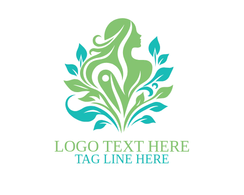 Mother Nature Women Tree Logo